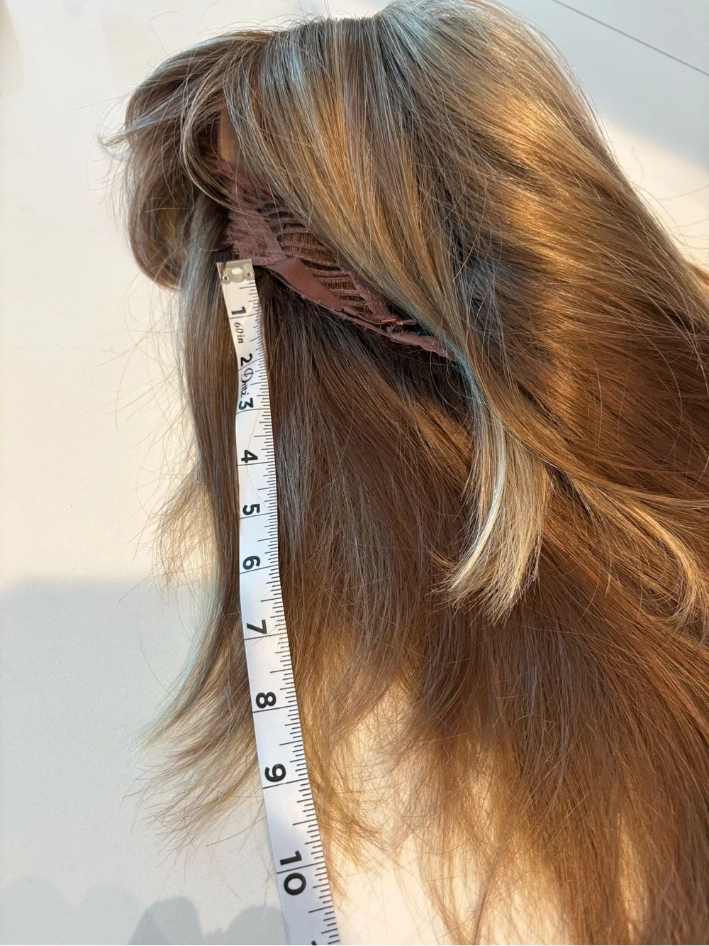 ENVY Madison Long Straight Razored Layers Blonde Brown Synthetic Wig! Champagne